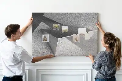 Memobord van kurk Moderne figuren compositie