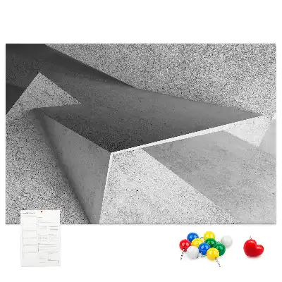 Memobord van kurk Moderne figuren compositie