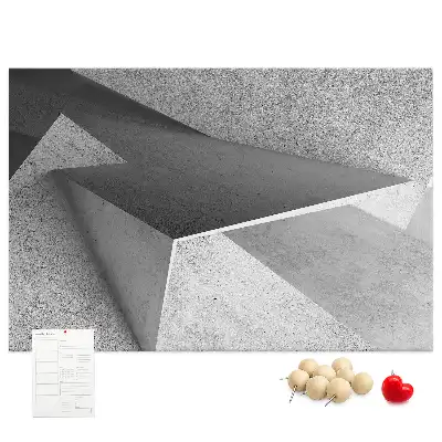 Memobord van kurk Moderne figuren compositie