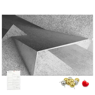 Memobord van kurk Moderne figuren compositie
