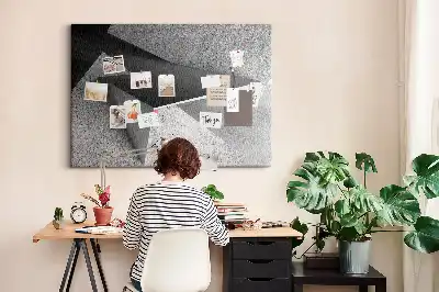Memobord van kurk Moderne figuren compositie