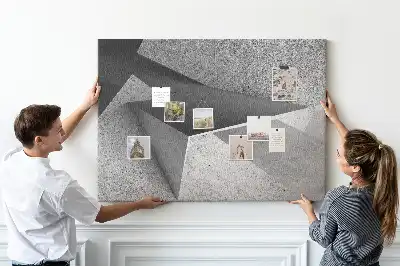 Memobord van kurk Moderne figuren compositie