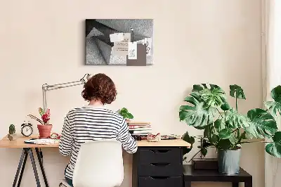 Memobord van kurk Moderne figuren compositie