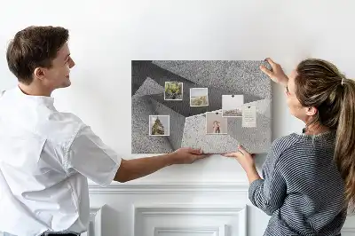 Memobord van kurk Moderne figuren compositie