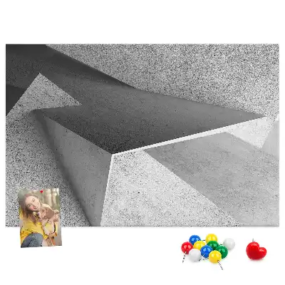 Memobord van kurk Moderne figuren compositie