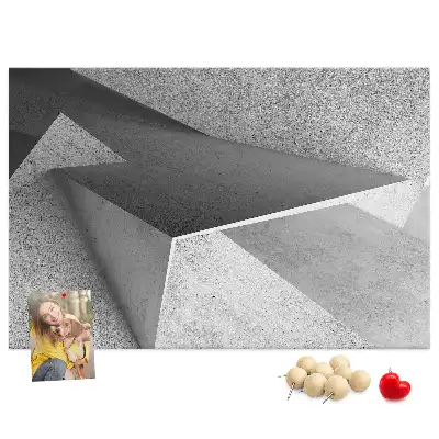 Memobord van kurk Moderne figuren compositie
