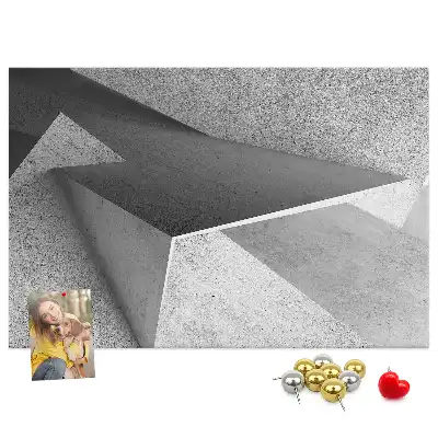 Memobord van kurk Moderne figuren compositie