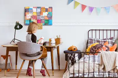 Memobord van kurk Houten blokjes