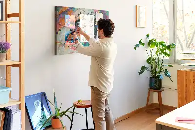 Memobord van kurk Pupil oog mens