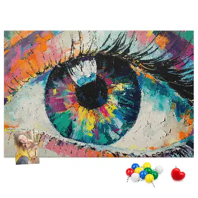 Memobord van kurk Pupil oog mens