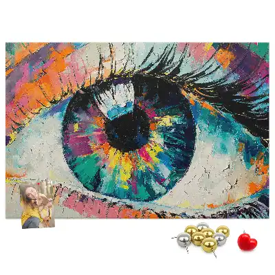 Memobord van kurk Pupil oog mens