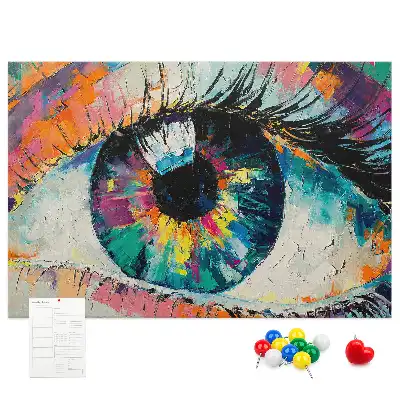 Memobord van kurk Pupil oog mens