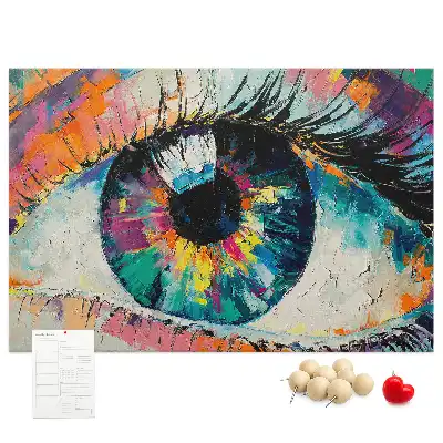 Memobord van kurk Pupil oog mens