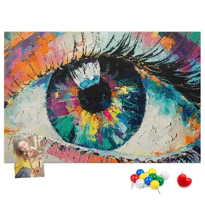 Memobord van kurk Pupil oog mens