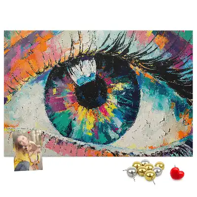 Memobord van kurk Pupil oog mens