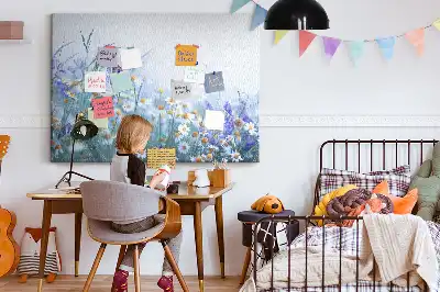 Memobord van kurk Vlinder in de wei