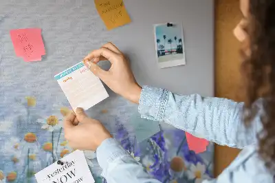 Memobord van kurk Vlinder in de wei