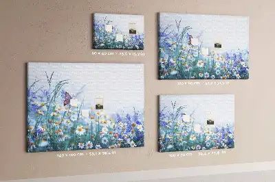 Memobord van kurk Vlinder in de wei