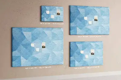 Kurk prikbord Geometrische abstracte driehoeken