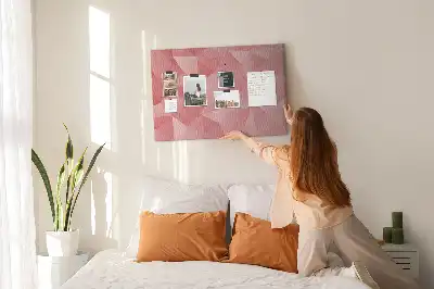 Memobord van kurk Mozaïek van driehoeken