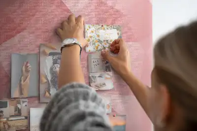 Memobord van kurk Mozaïek van driehoeken