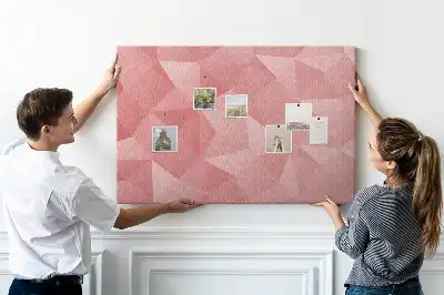 Memobord van kurk Mozaïek van driehoeken