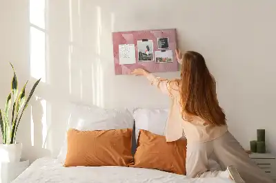 Memobord van kurk Mozaïek van driehoeken