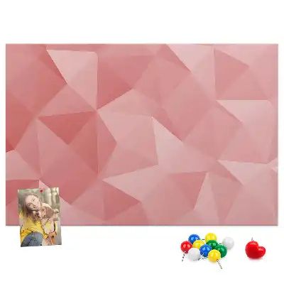 Memobord van kurk Mozaïek van driehoeken