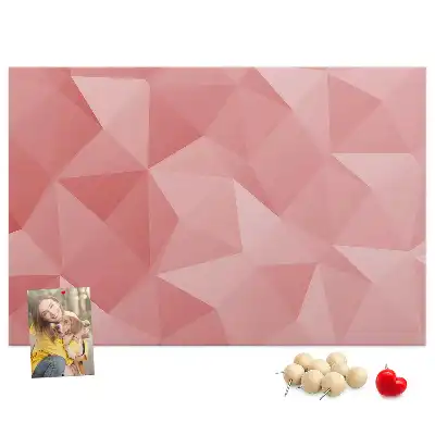 Memobord van kurk Mozaïek van driehoeken
