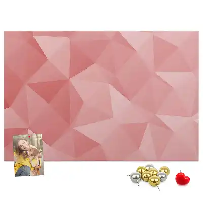 Memobord van kurk Mozaïek van driehoeken