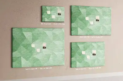 Kurk prikbord Driehoekig patroon abstractie