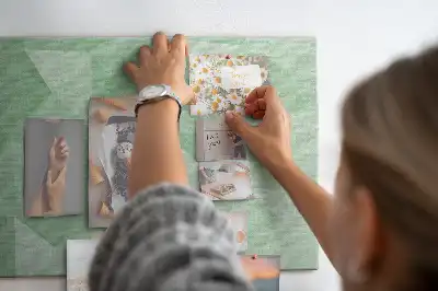 Kurk prikbord Driehoekig patroon abstractie