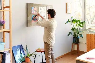 Memobord van kurk Moderne driehoekscompositie