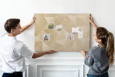 Memobord van kurk Moderne driehoekscompositie