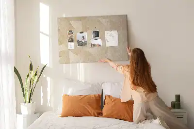 Memobord van kurk Moderne driehoekscompositie