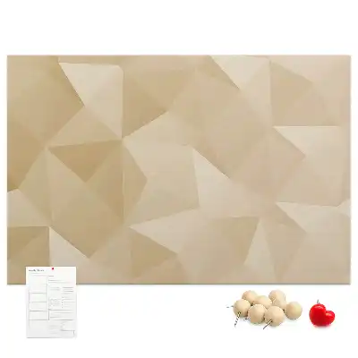 Memobord van kurk Moderne driehoekscompositie