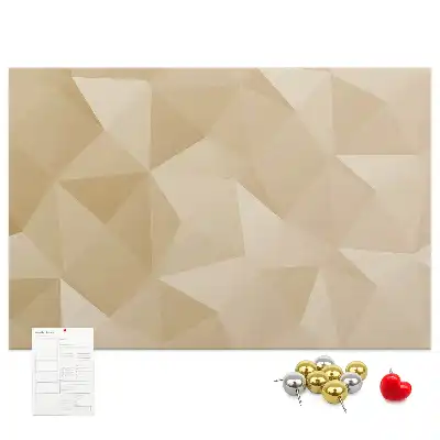 Memobord van kurk Moderne driehoekscompositie
