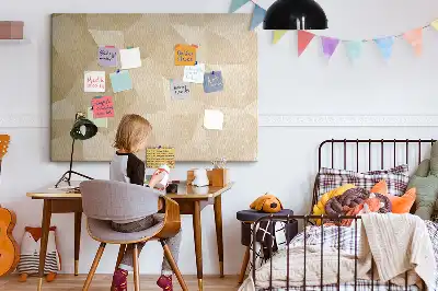 Memobord van kurk Moderne driehoekscompositie