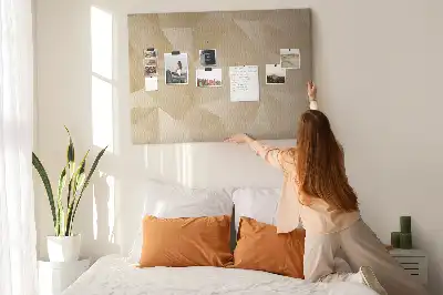 Memobord van kurk Moderne driehoekscompositie