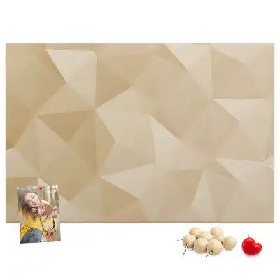 Memobord van kurk Moderne driehoekscompositie