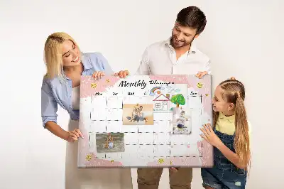 Memobord van kurk Maandelijkse planning taken