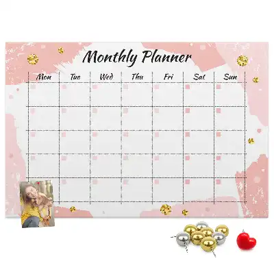 Memobord van kurk Maandelijkse planning taken