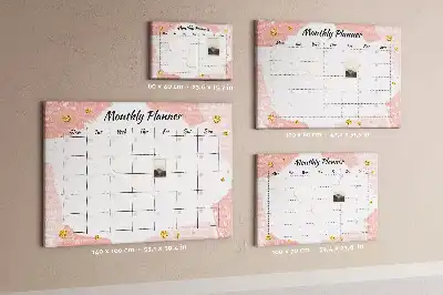 Memobord van kurk Maandelijkse planning taken
