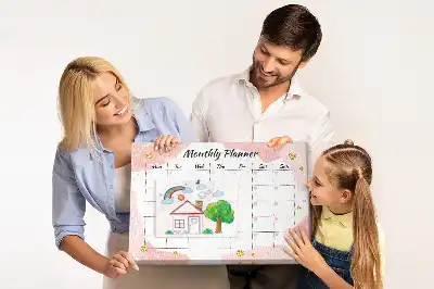 Memobord van kurk Maandelijkse planning taken
