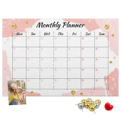 Memobord van kurk Maandelijkse planning taken