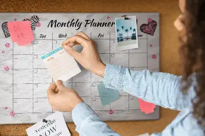 Kurk prikbord Maandplanner Mode