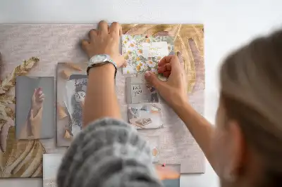 Memobord van kurk Gouden tropische bladeren
