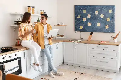 Kurk prikbord Stijlvolle marmertextuur