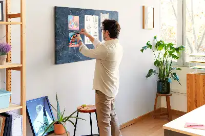 Kurk prikbord Stijlvolle marmertextuur