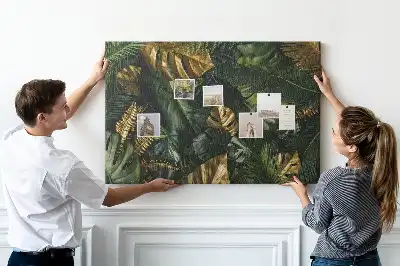 Memobord van kurk Bladeren jungle
